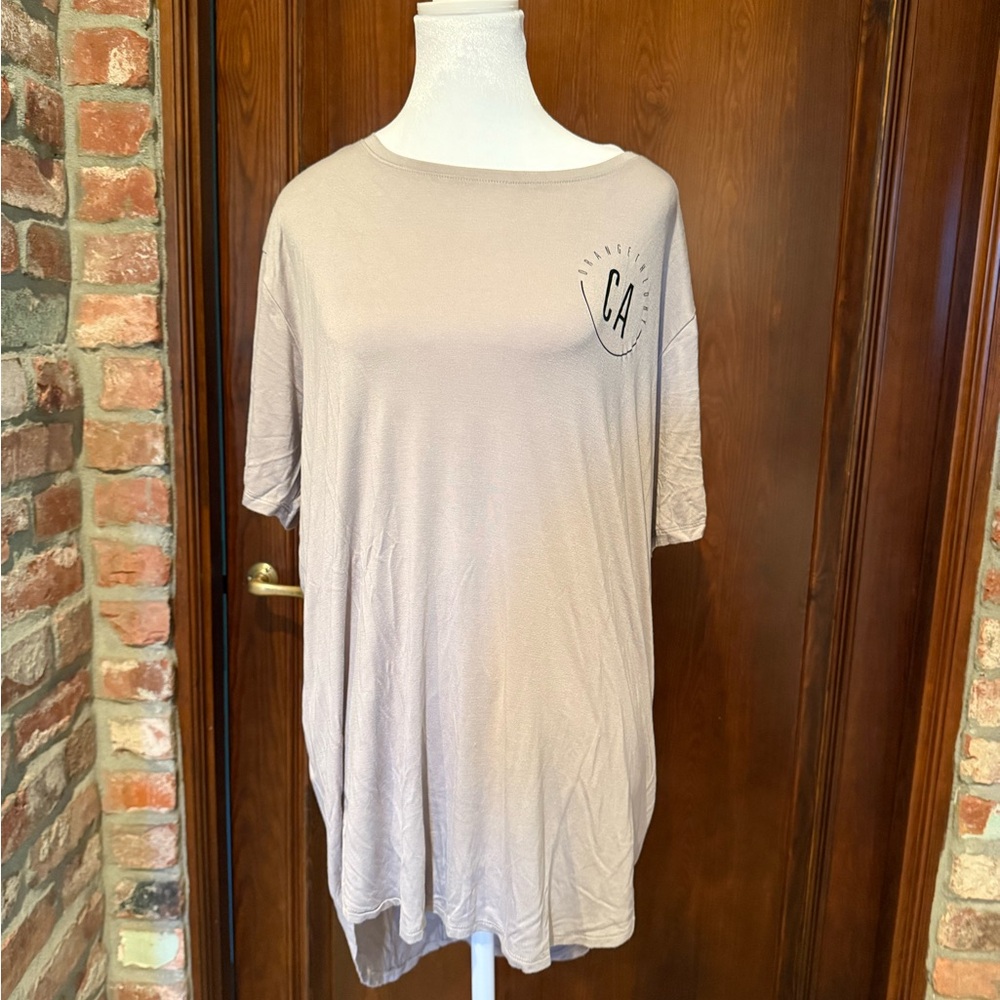 Men's Casual Tan Short Sleeve Tee